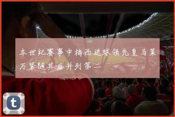 本世纪赛事中梅西进球领先皇马莱万紧随其后并列第二
